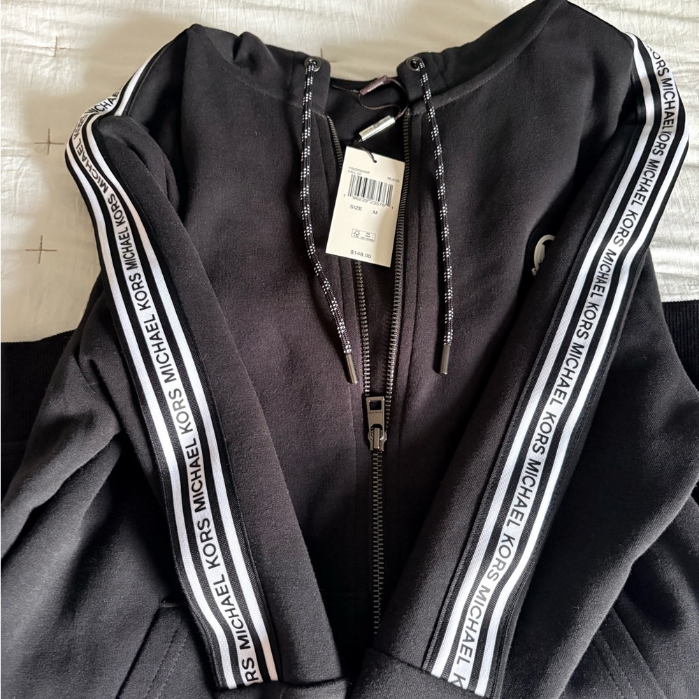 Michael Kors NWT Black Zip-Up Jacket - Picture 4 of 10